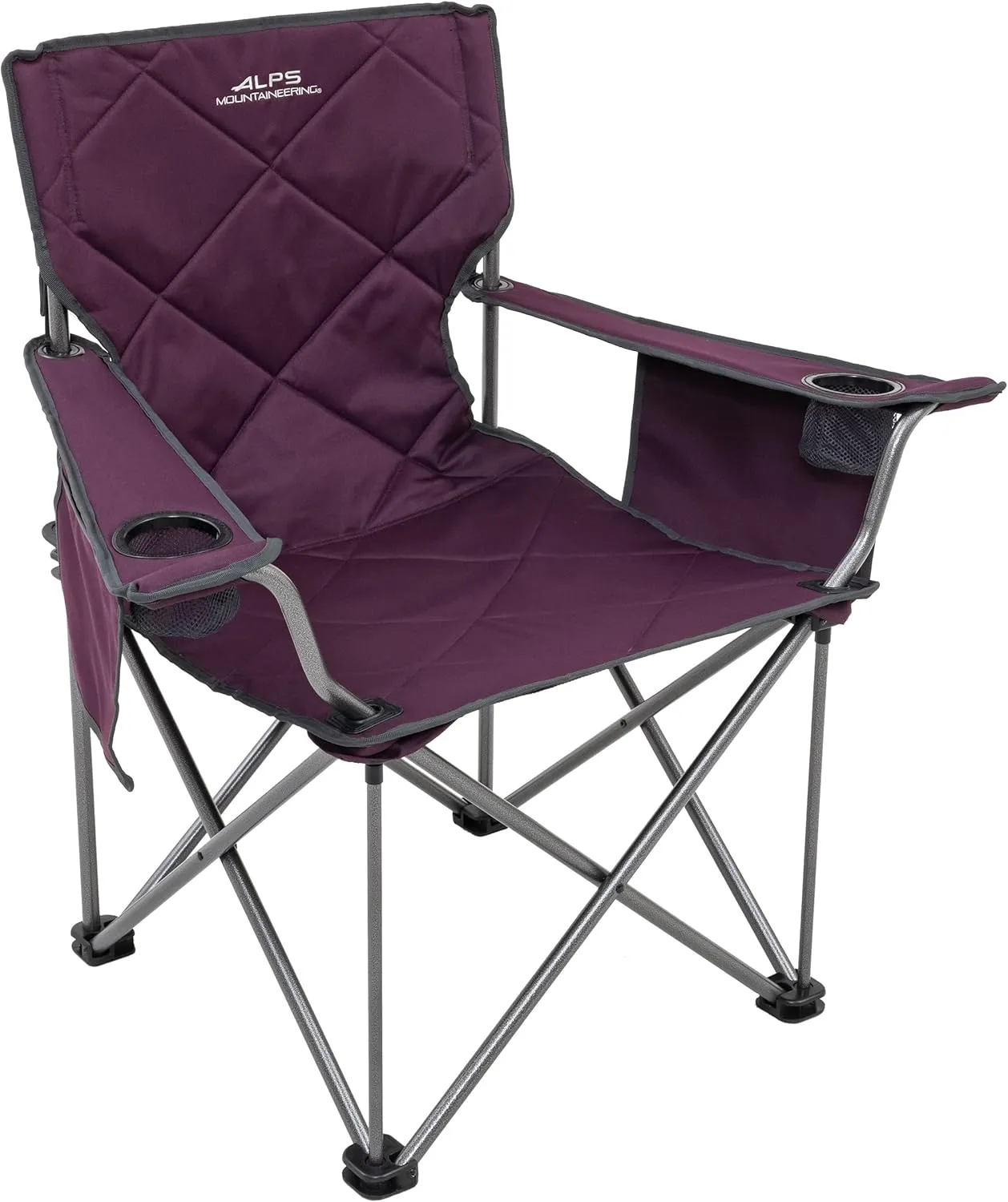 ALPS Mountaineering King Kong Camping Chairs for Adults with Mesh Cup Holders and Pockets, Built Durable and Reliable with Compact Foldable Steel Frame