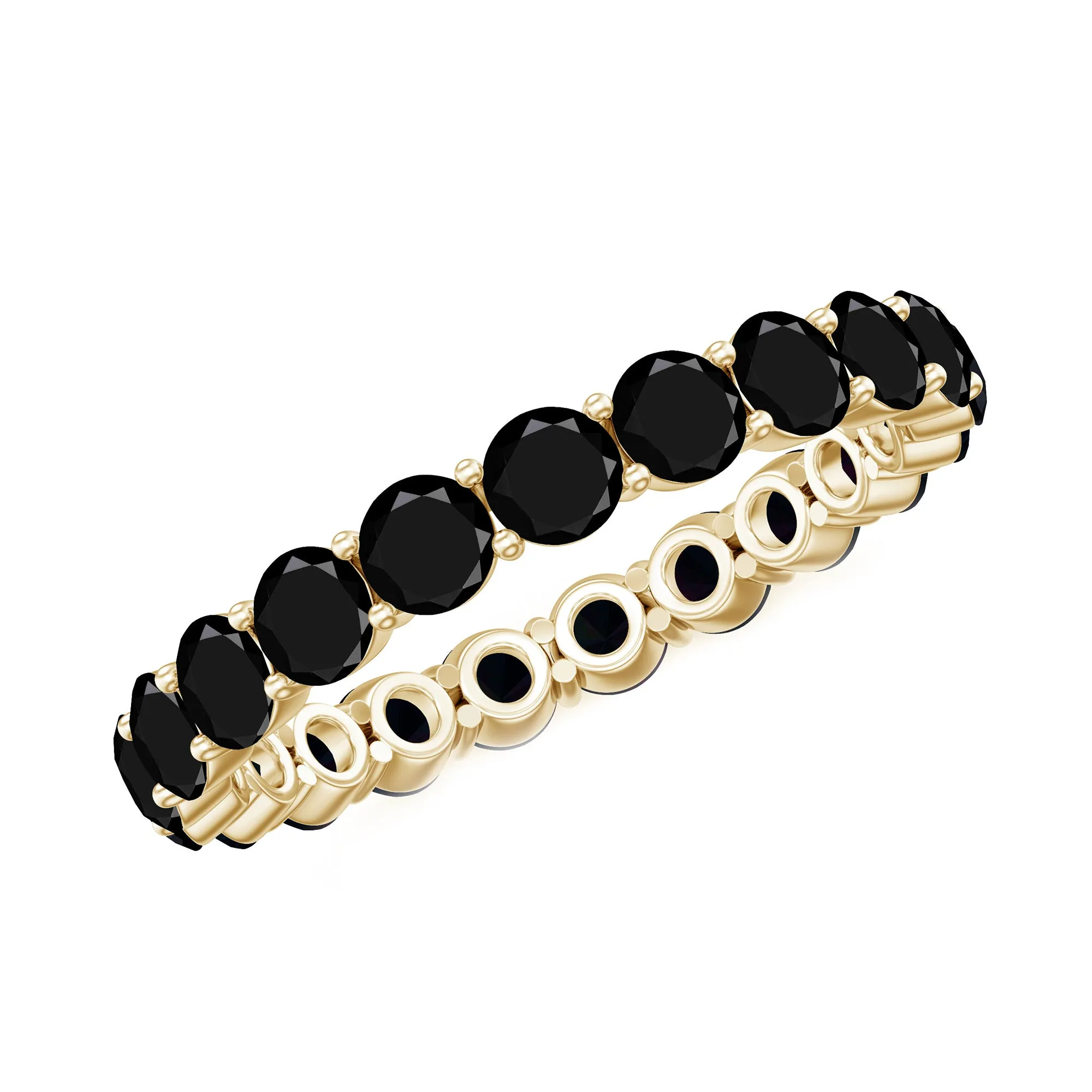 Lab Grown Black Diamond Classic Eternity Ring