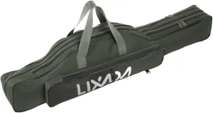 Lixada Fishing Rod Case, Portable Folding Fishing Rod Case Fishing Pole Reel Storage Bag Fishing Gears Organizer