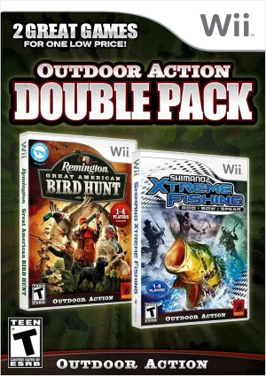 Outdoor Action Double Pack Wii Remington Bird Hunt Shimano Xtreme Fishing (Renewed)