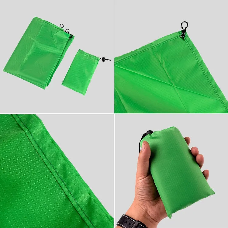 Outdoor Portable Waterproof Picnic Camping Mats Beach Blanket Mattress Mat 200cm*140cm(Black)