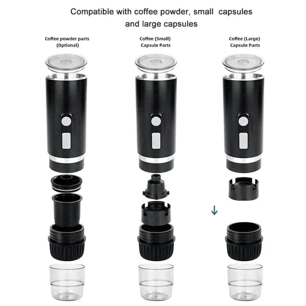 Portable Coffee Maker Espresso Machine Mini For Large And Small Capsules Fully Auto