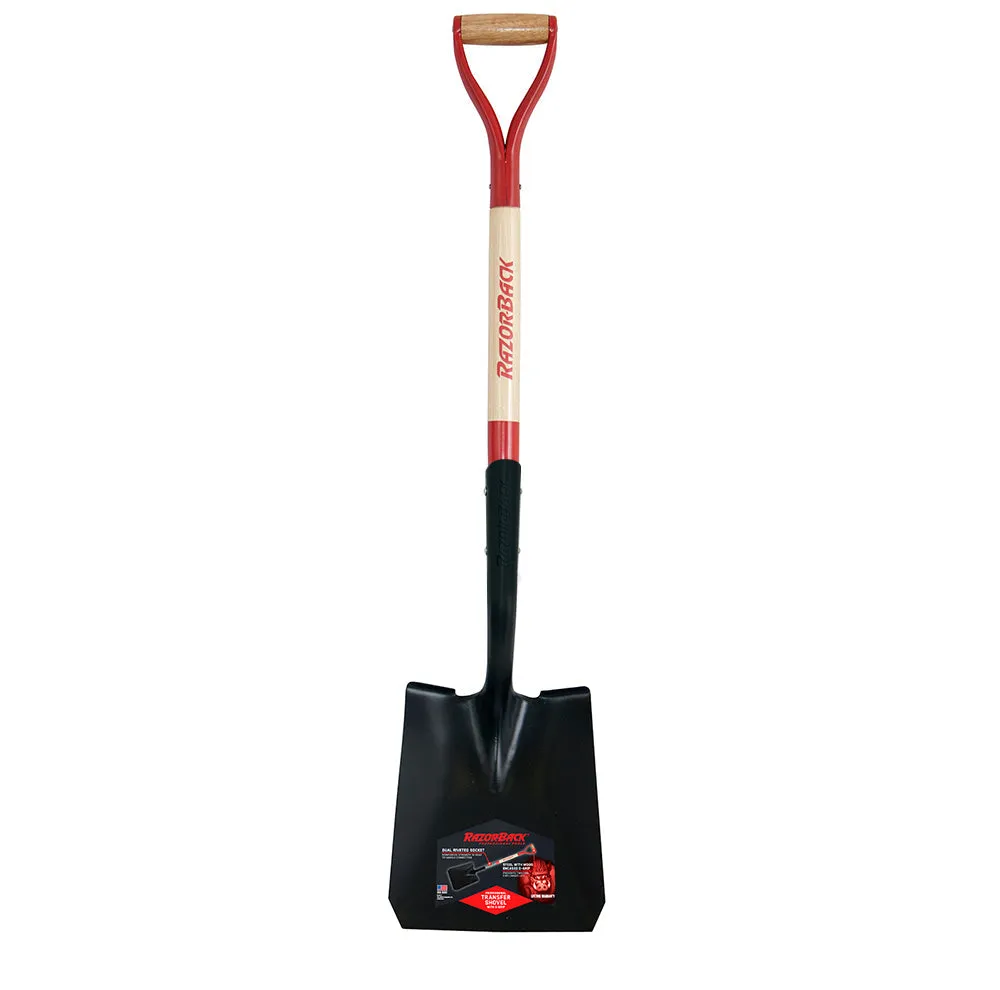 Razor-Back Square Point Shovel with Tab Socket